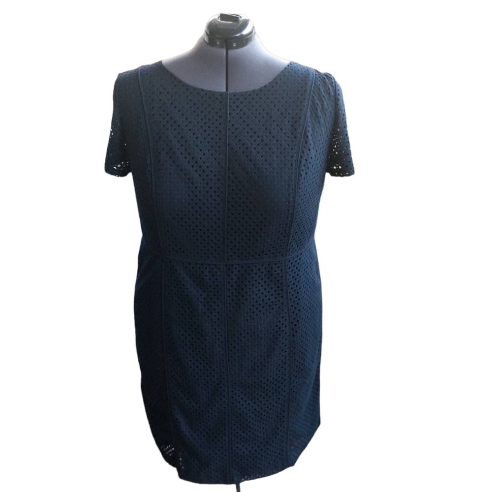 Talbot open cut out Navy blue lace dress